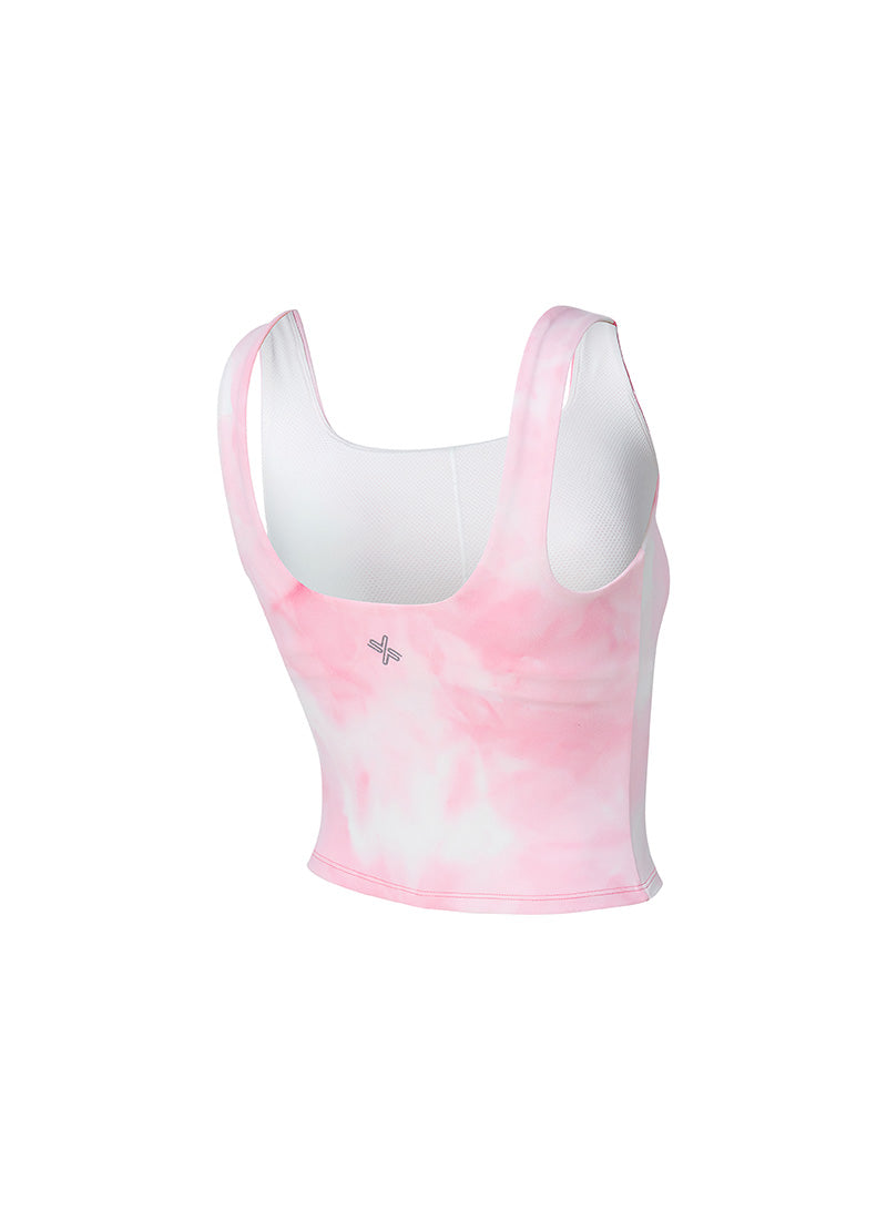 Trendy Tie Dye Square Crop Top for Women - Soft Comfort Fit Summer T-Shirt - Perfect for Beach, Music Festivals & Casual Outings