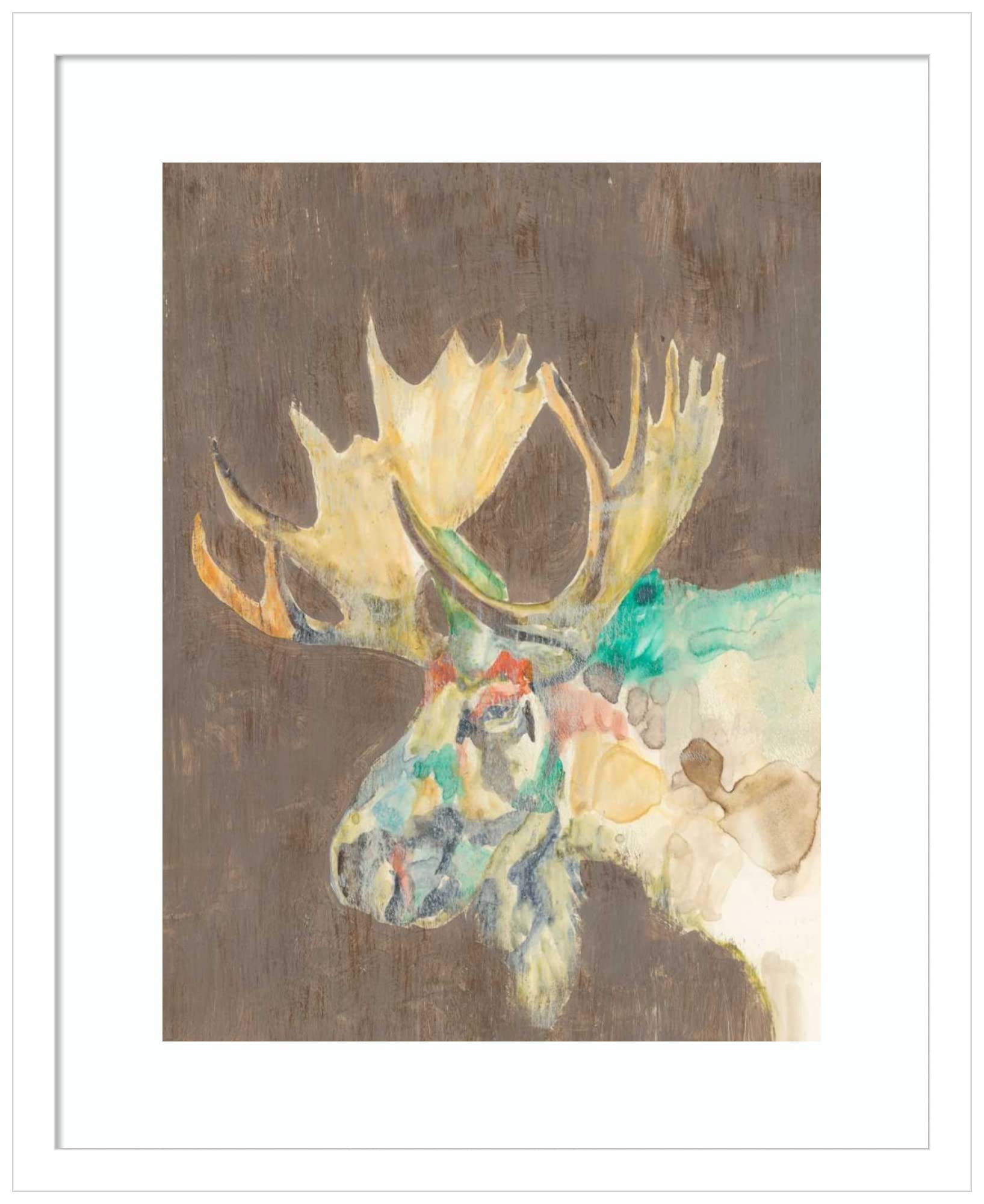 Amanti Art Framed Wall Art Print 21x17 - Rustic Wildlife IV by Jennifer Goldberger | Animal Wall Decor for Farmhouse, Living Room, Bedroom, Bathroom & Kitchen | Perfect for Home & Office Decoration