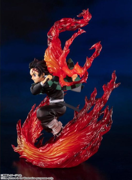 Figuarts Zero Demon Slayer: Kimetsu no Yaiba Kamado Tanjiro (Hinokami Kagura) Anime Action Figure Statue - Perfect for Anime Collectors, Home Decor, and Gift Giving