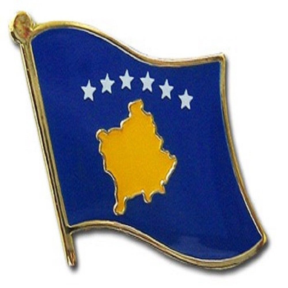 Wholesale Pack of 50 Kosovo Country Flag Bike Hat Lapel Pins - Patriotic Cycling Accessories for Bikers, Enthusiasts & Collectors