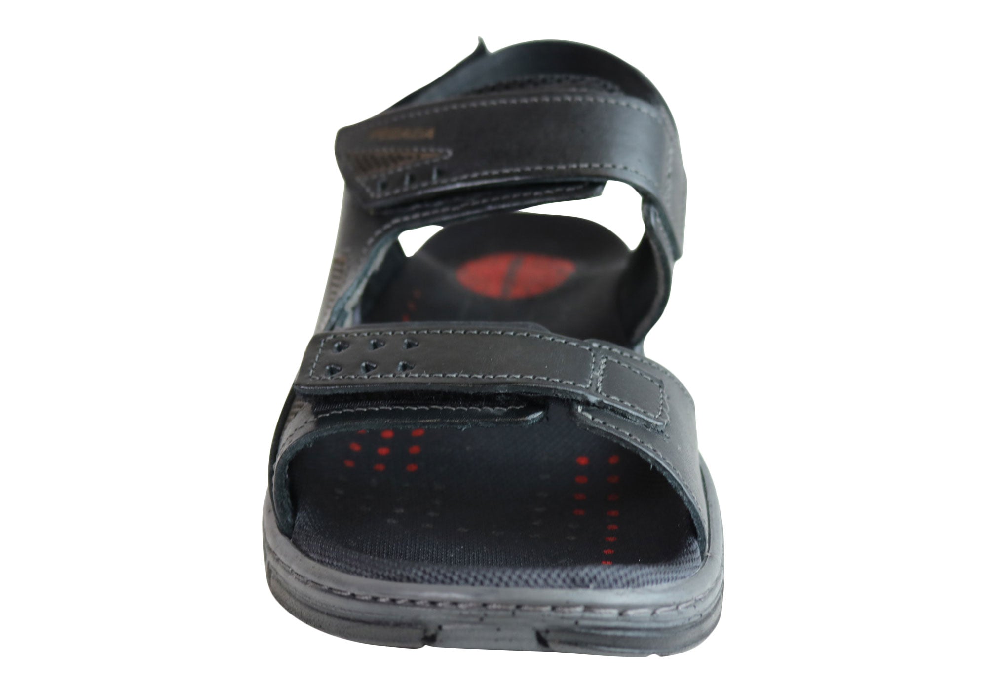 Jeff Men's Genuine Leather Comfortable Cushioned Sandals - Handmade in Brazil - Perfect for Beach, Vacation & Summer Outdoor Activities