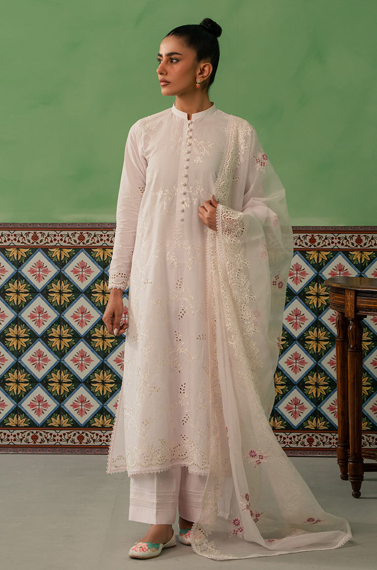 Heavenly Pink 3-Piece Lawn Embroidered Suit - Elegant Pakistani Formal Wear for Weddings, Parties & Special Occasions
