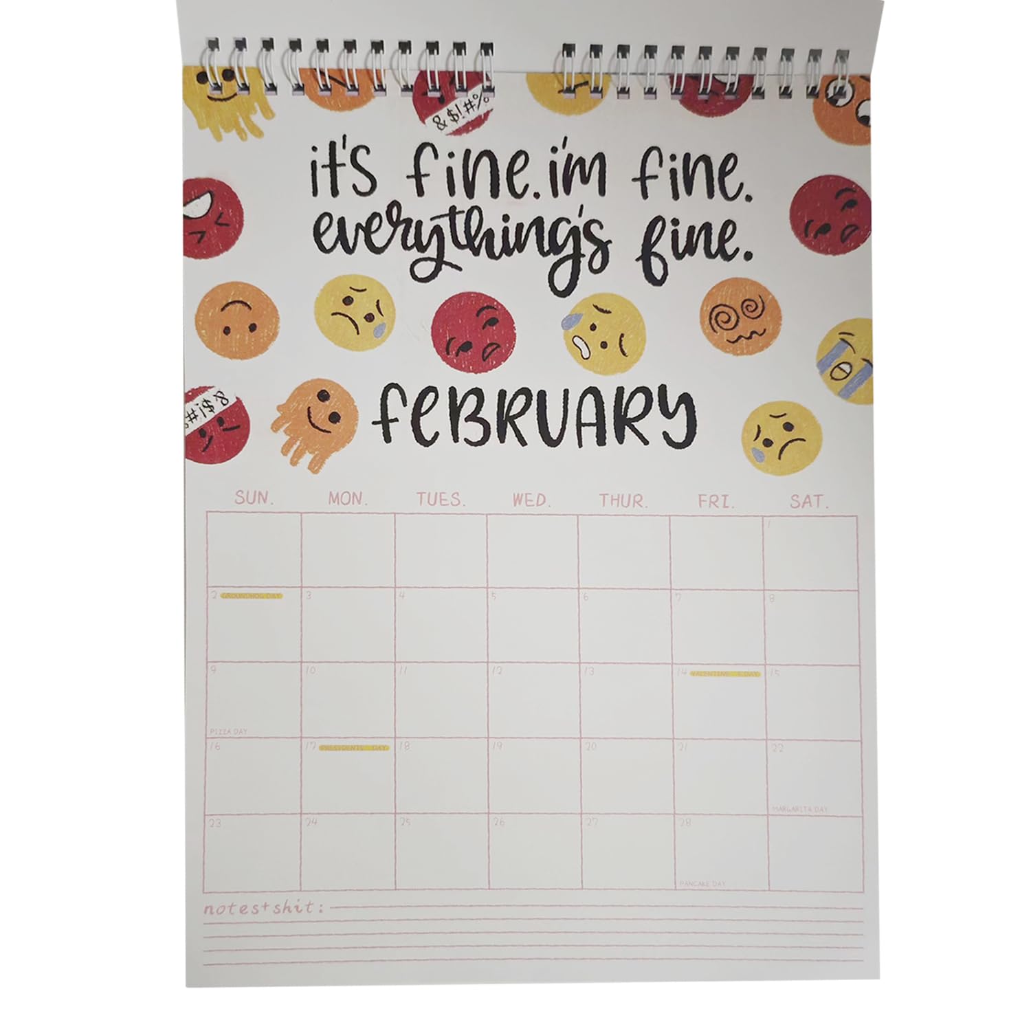 2025 Funny Wall Calendar - 12 Months Planner for Home & Office | Here We Go Again Novelty Calendar with Note Pads | Perfect for Scheduling, Organization & Daily Planning