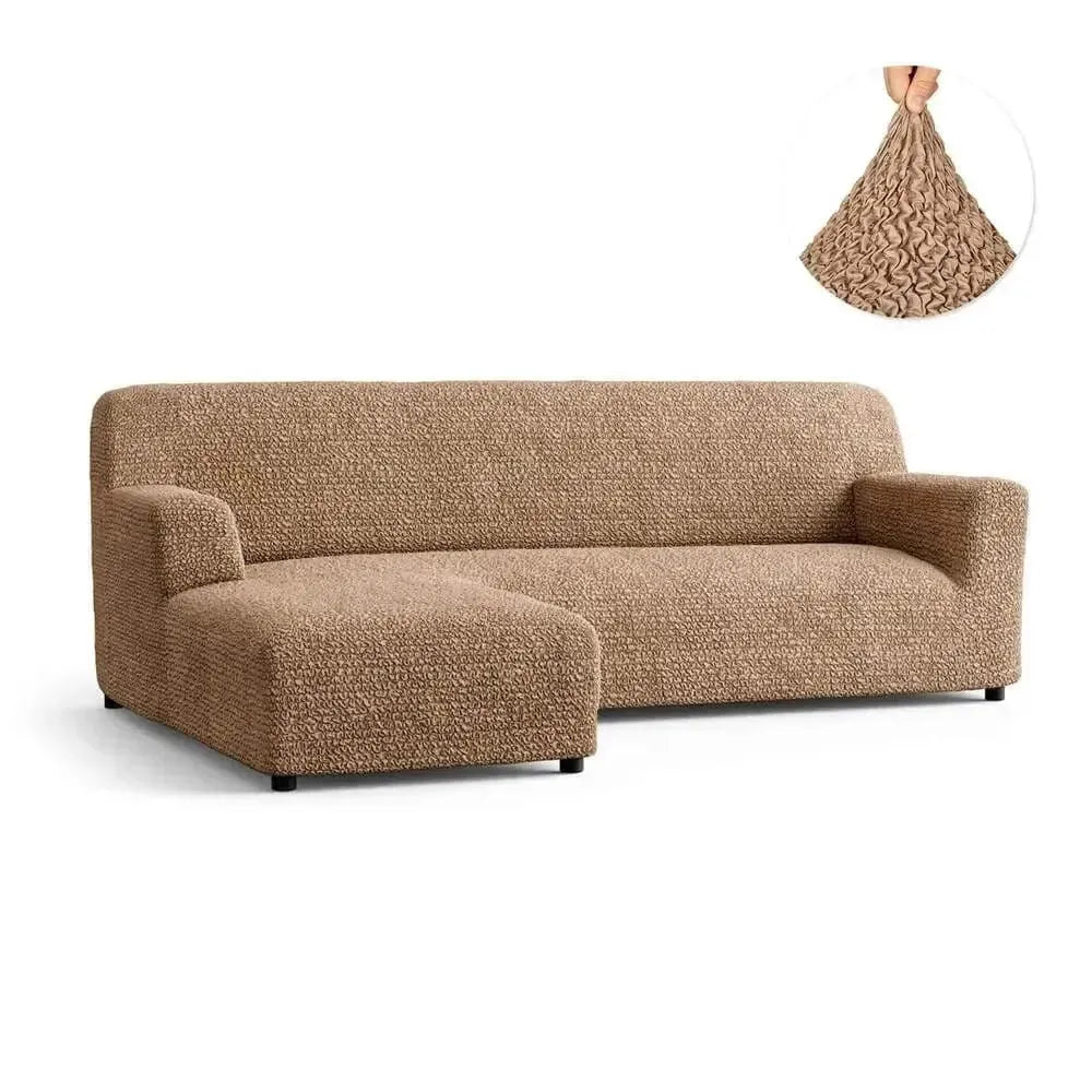 L-Shaped Sofa Slipcover with Left Chaise - Soft Microfiber Stretchable Couch Cover - Perfect for Living Room, Sectional Sofa Protection & Home Decor Upgrade