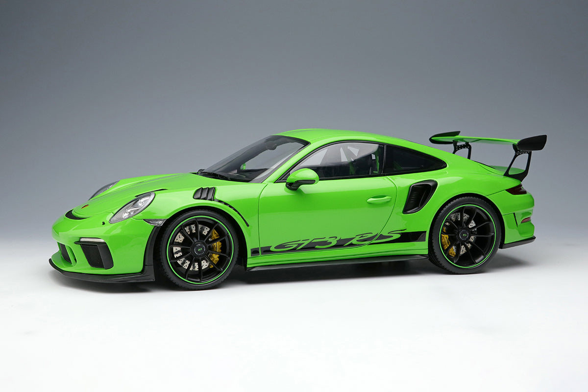 EIDOLON 1:18 Scale Porsche 911 (991.2) GT3 RS 2018 Diecast Model Car in Lizard Green - Collectible Sports Car for Display, Gift, and Racing Enthusiasts