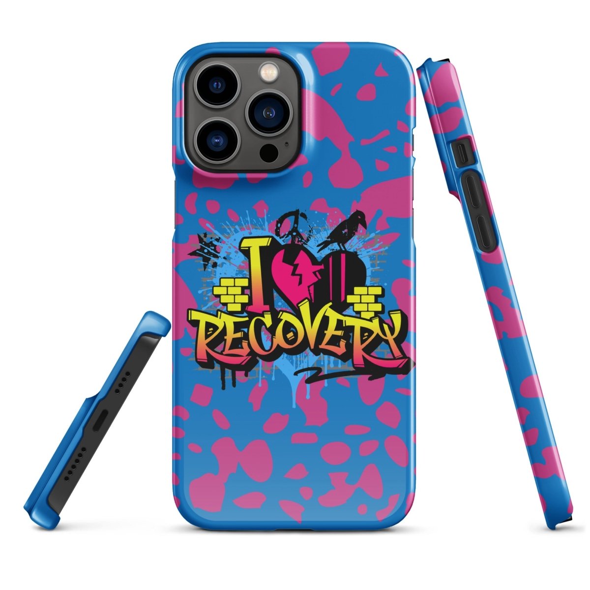 I Love Recovery iPhone Snap Case - Sobervation - Durable Protective Cover for iPhone - Perfect for Sober Living & Recovery Support