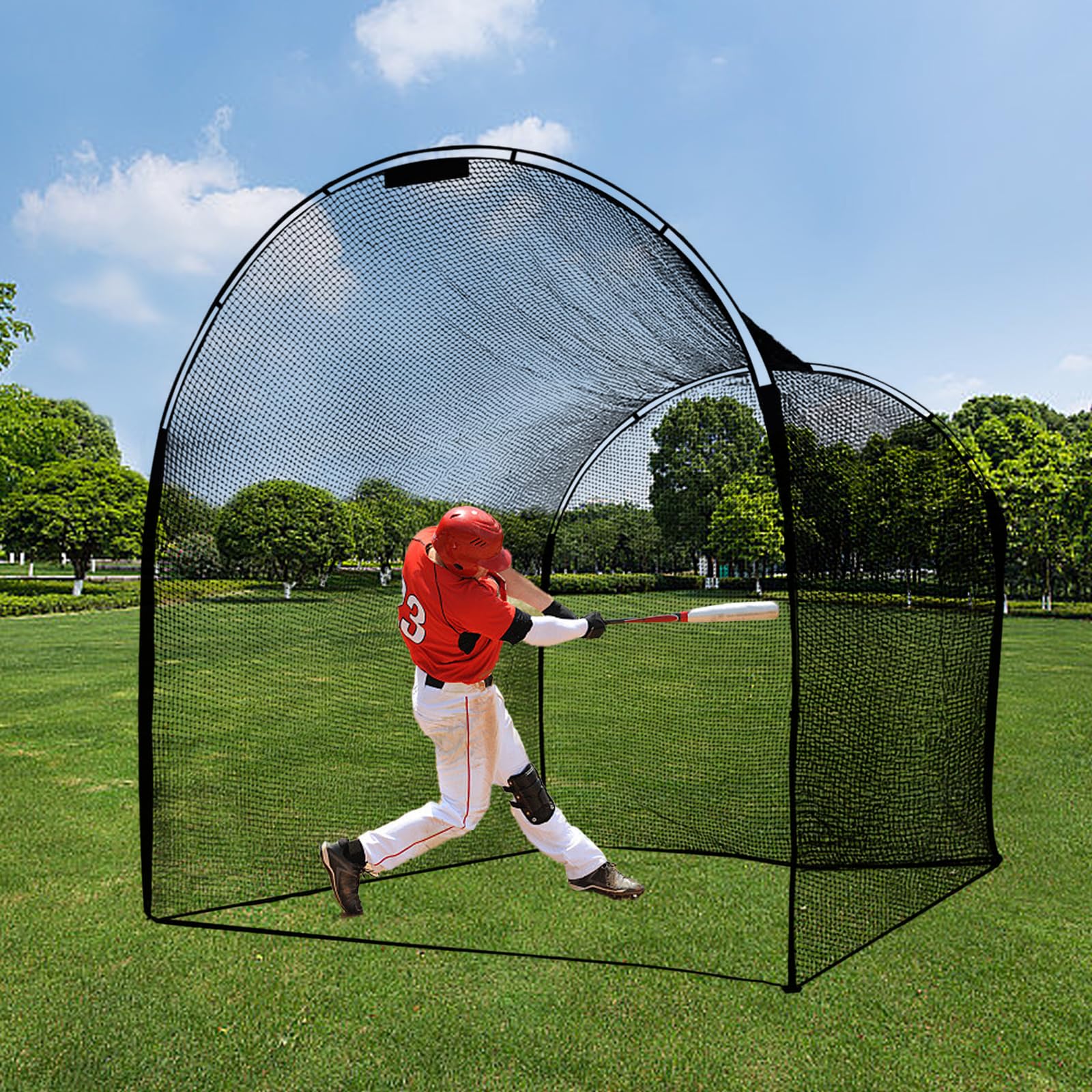 13x10x10FT Portable Baseball Batting Cage for Backyard, Softball & Baseball Practice Net with Carry Bag - Perfect for Home Training, Youth Drills & Professional Hitting Practice