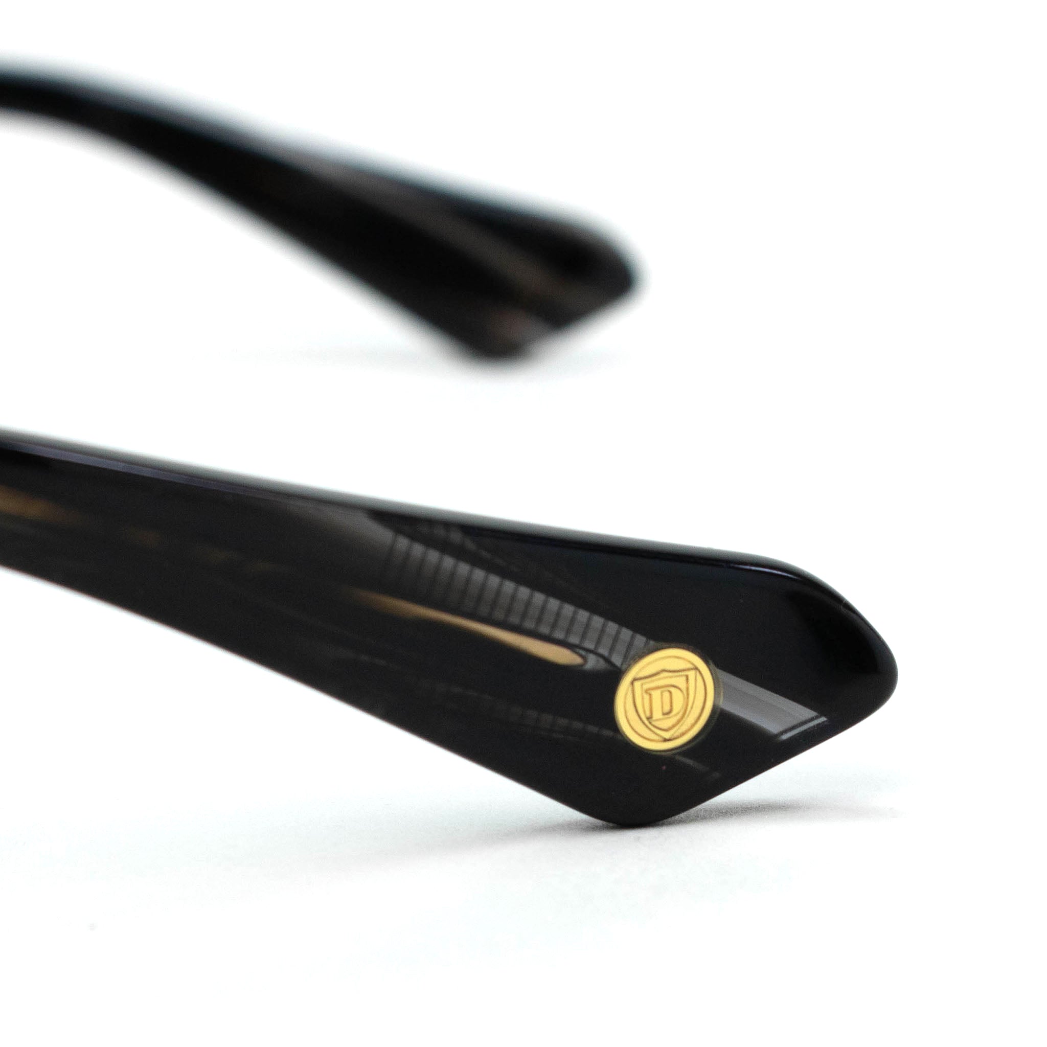 Dita Eyewear DTS121 Mach Six Yellow Gold/Black Polarized Sunglasses for Men - Luxury Aviator Style for Driving, Travel & Outdoor Activities