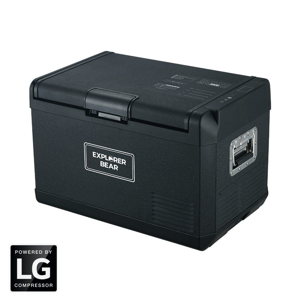 Explorer Bear EX50B 52.8QT/50L 12V/24V Portable Car Refrigerator Freezer - Perfect for Camping, Road Trips & Outdoor Adventures
