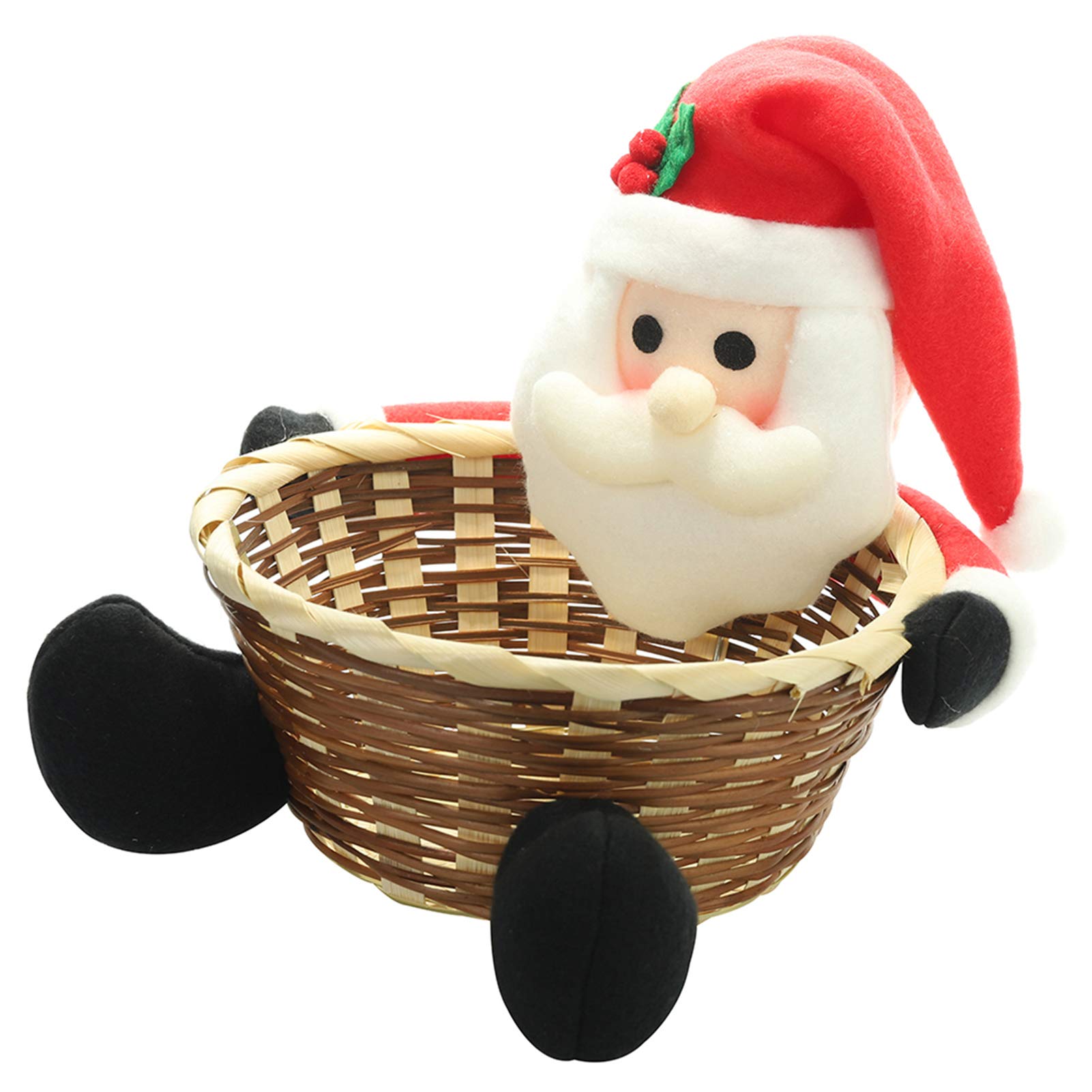Festive Christmas Storage Basket - Candy Box Holder for Holiday Decorations & Gifts | Perfect for Xmas Party Supplies, Home Decor, and Seasonal Organization