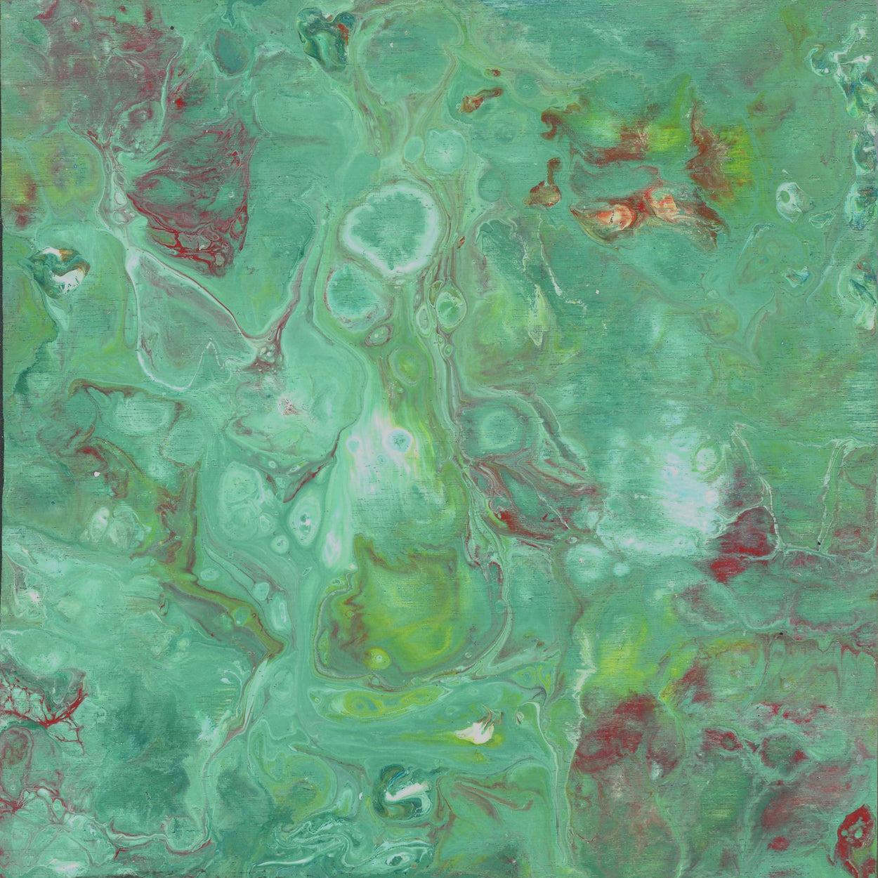 Anthony Ciambella Original 4x4 Acrylic on Panel Painting - Modern Abstract Wall Art for Home & Office Decor