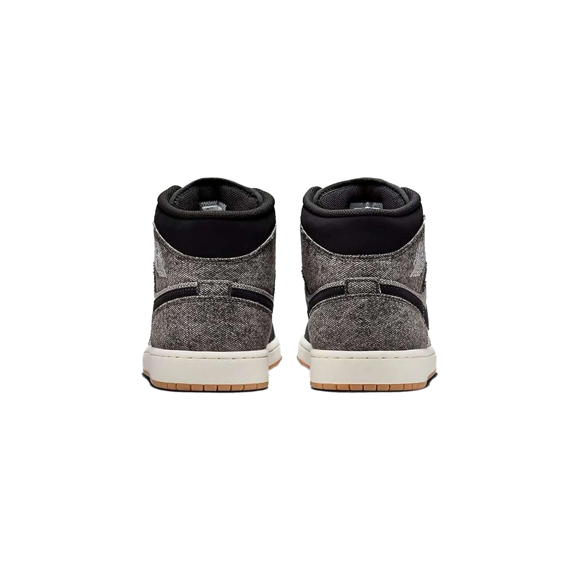 Air Jordan 1 Mid SE 'Black Denim' Men's Basketball Shoes - Retro Sneakers for Streetwear & Casual Outfits | Perfect for Urban Fashion & Everyday Wear