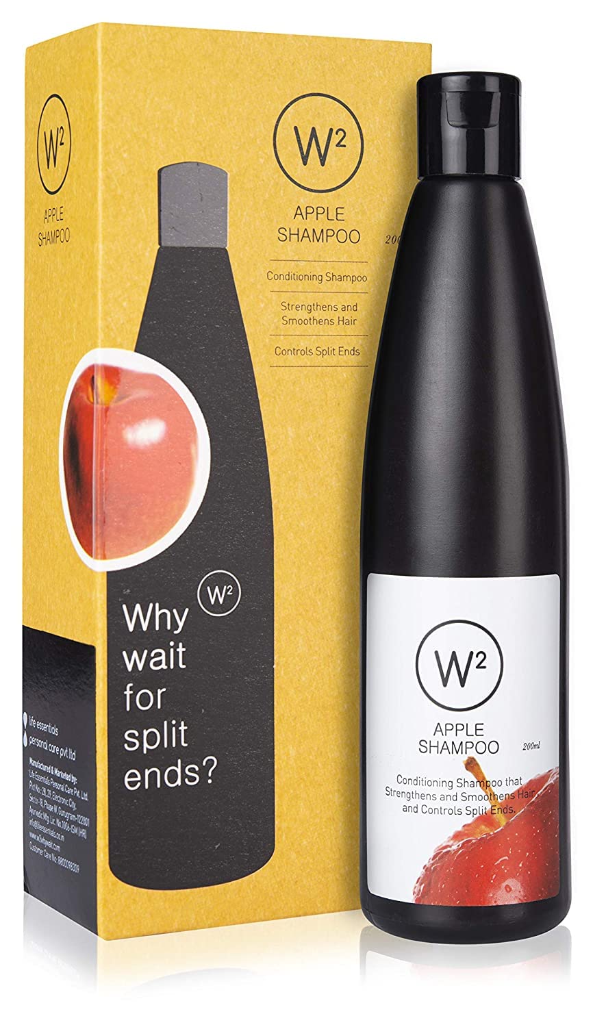 Apple Shampoo for Hair Growth - Hydrating & Shine Restoring Formula with Itchy Scalp Relief & Dandruff Control (200ml) - Perfect for Dry, Damaged Hair & Daily Nourishment