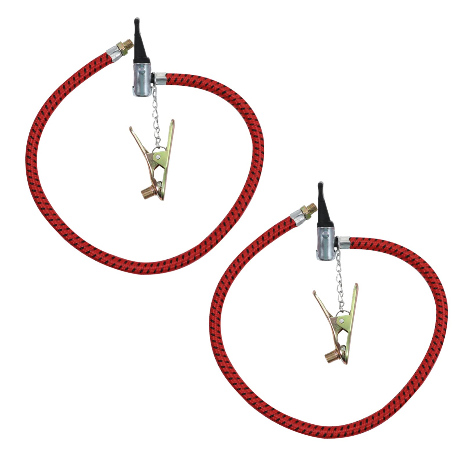 FAVOMOTO 2pcs Bike Tire Pump Hose - Portable Extension for Inflating Bikes & Sports Equipment