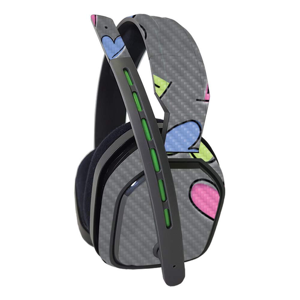 MightySkins Carbon Fiber Skin for Astro A10 Headset - Protective Durable Textured Cover | Easy to Apply & Remove | Made in USA | Perfect for Gaming, Streaming & Customizing Your Headset