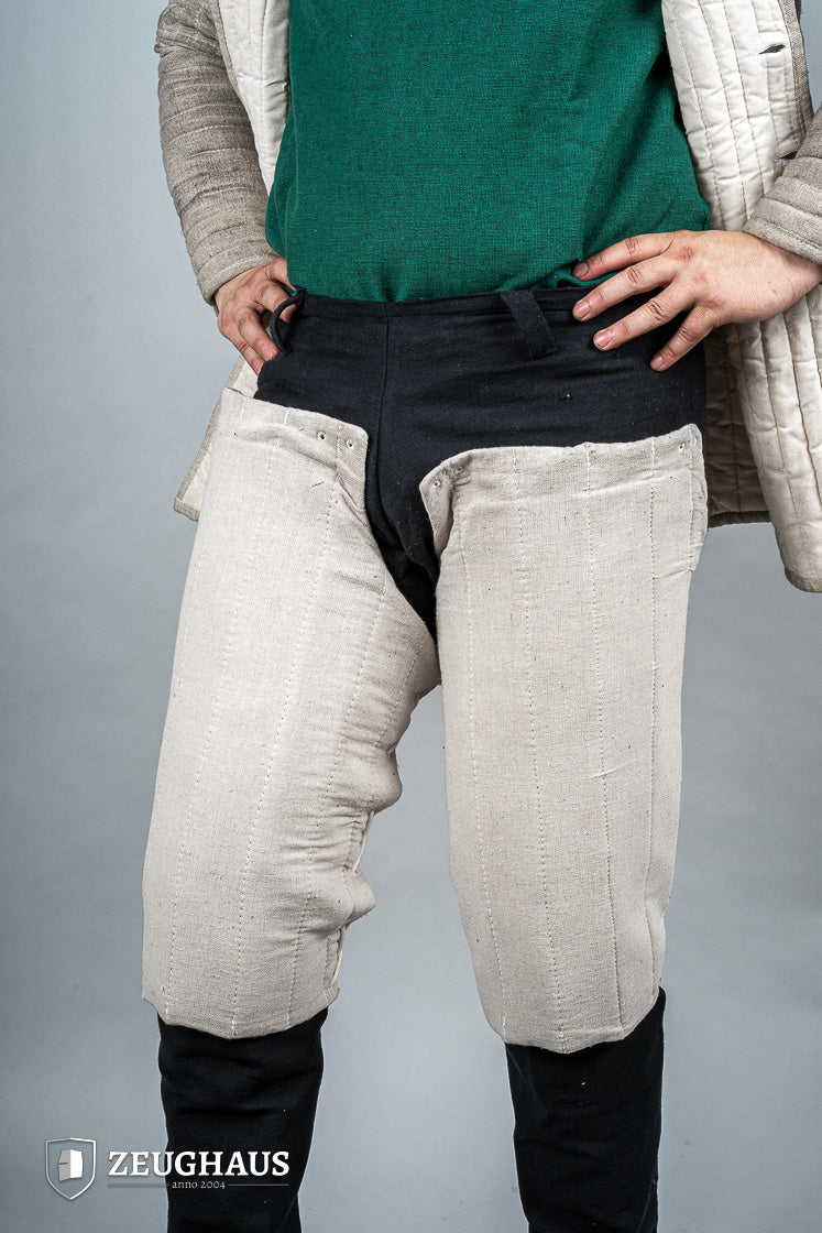 Natural Padded Chausses - Medieval Leg Armor for LARP, Cosplay & Historical Reenactment