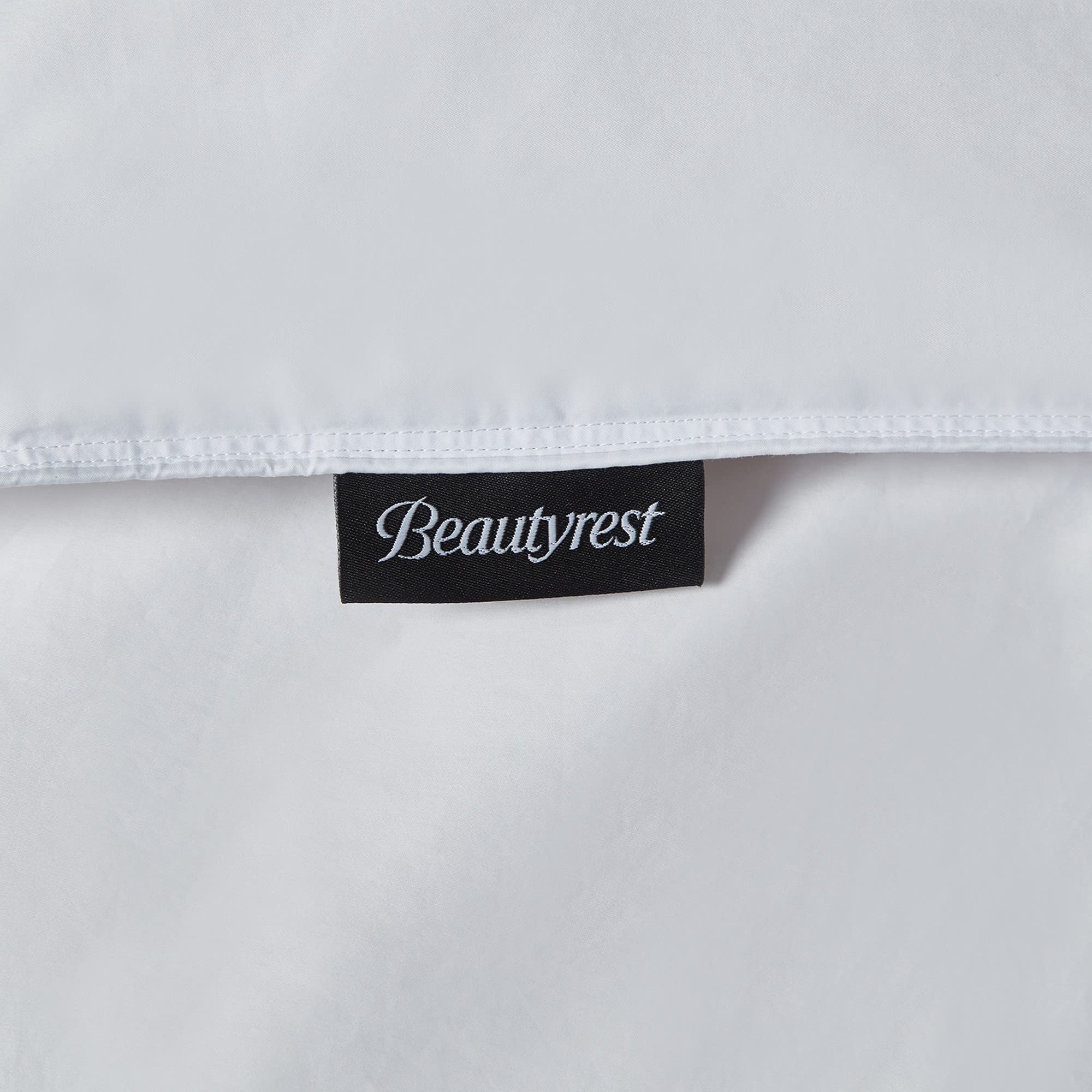 Beautyrest White Goose Down Comforter Twin Size - 650 Fill Power All-Season Fluffy Down Duvet Insert | Hypoallergenic Sateen Cotton Cover | Made in USA | Perfect for Cozy Bedroom, Guest Room & Winter Warmth