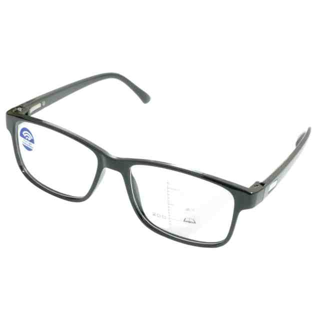 ARTView Black Rectangle Progressive Multifocal Glasses AV105 - Reading & Computer Glasses for Men & Women - Perfect for Office Work, Reading Books, and Screen Use