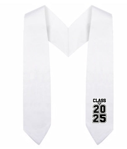 White Kindergarten & Preschool Graduation Stoles - Perfect for Graduation Ceremonies & Class Photos