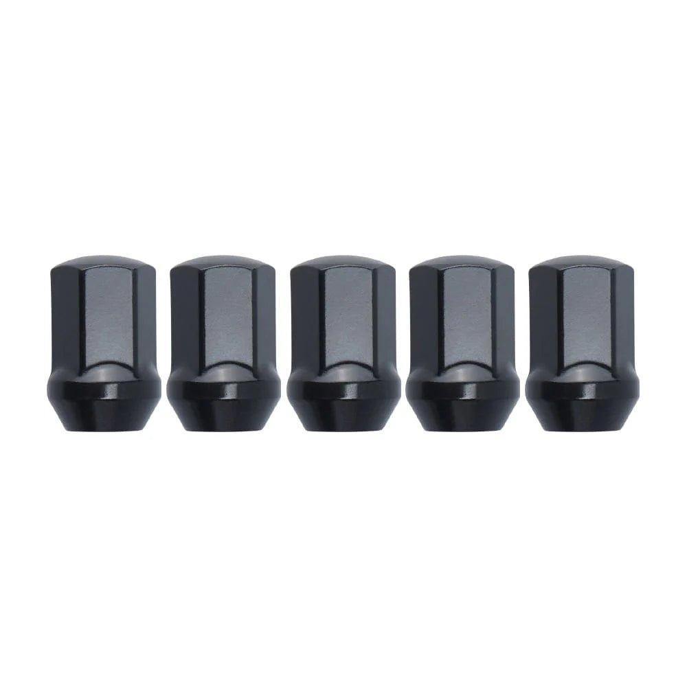 Black Steel Lug Nuts M12x1.5 - Set of 20 for Function Form F2 Wheels | Durable Automotive Wheel Accessories for Trucks, SUVs and Performance Cars