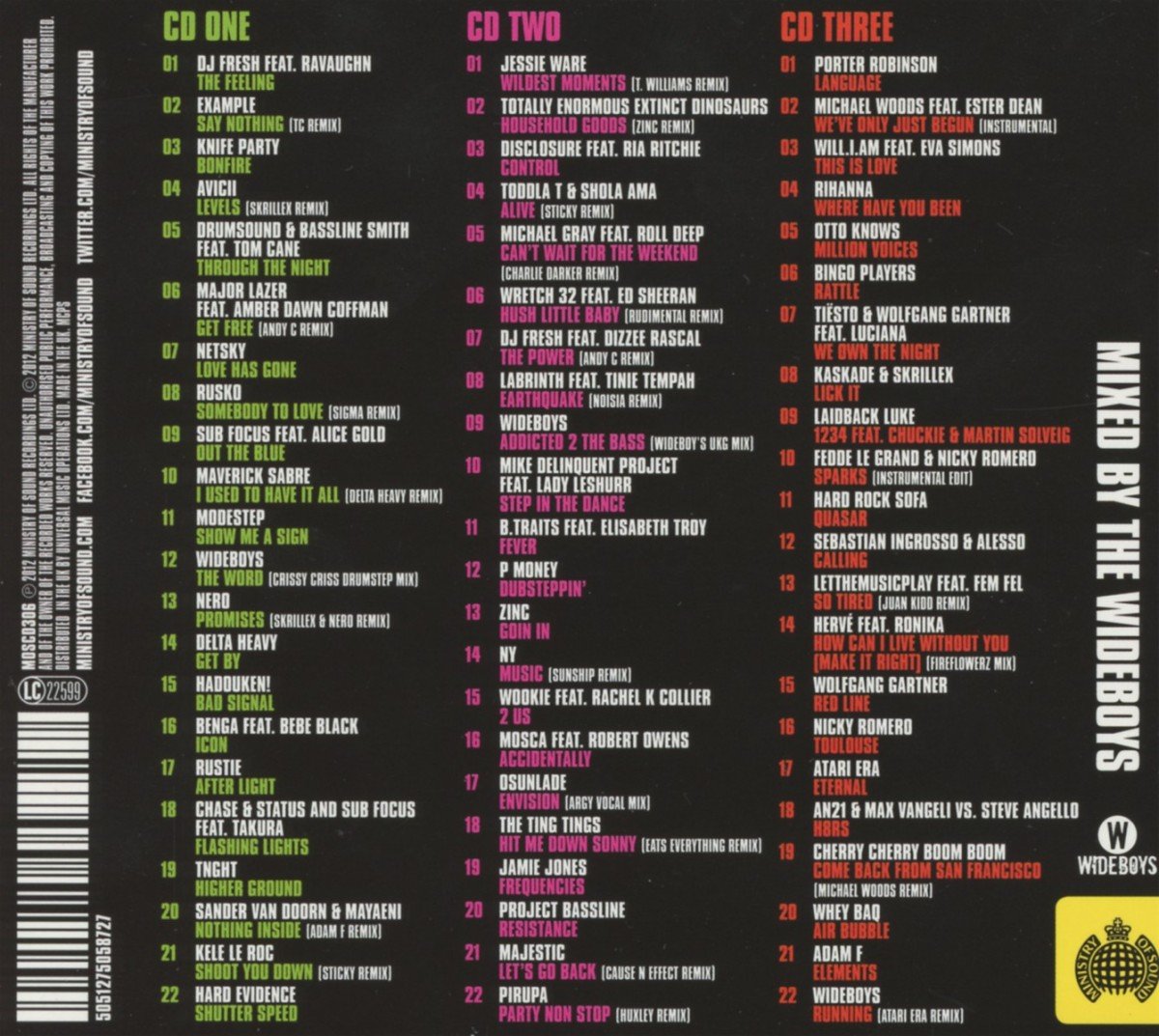 Ministry of Sound: Addicted to Bass Winter 2012 - Dance Music Compilation Album for Parties & Nightclubs