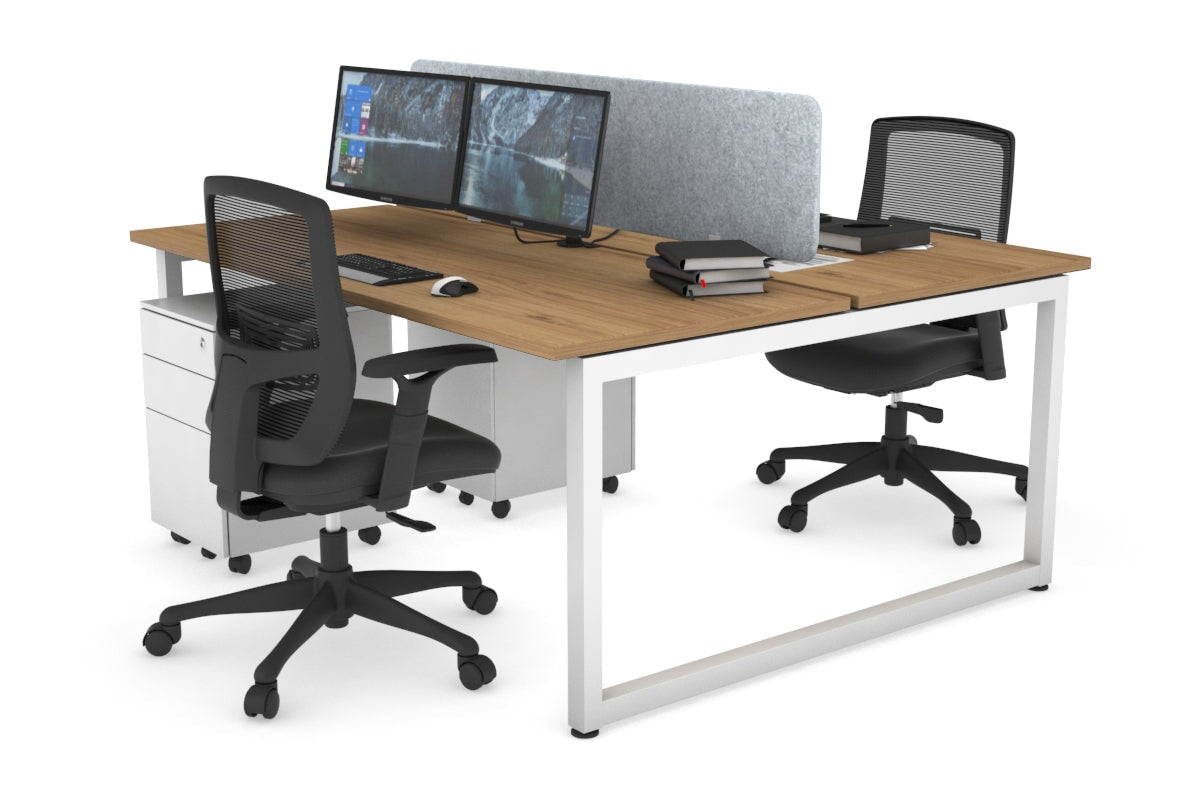 Quadro Loop Legs 2 Person Office Workstation - 70.8