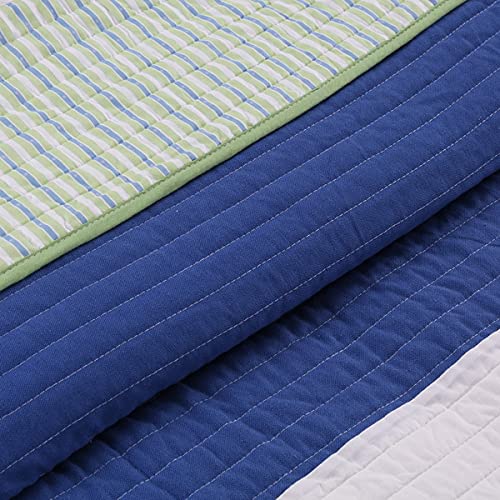 Premium 100% Cotton Sea Quilt Set - 2 Piece Twin Size Bedding Set for Cozy Bedroom Decor | Soft & Breathable Duvet Cover + Pillowcase | Perfect for Guest Rooms, Dorms & Beach House Retreats