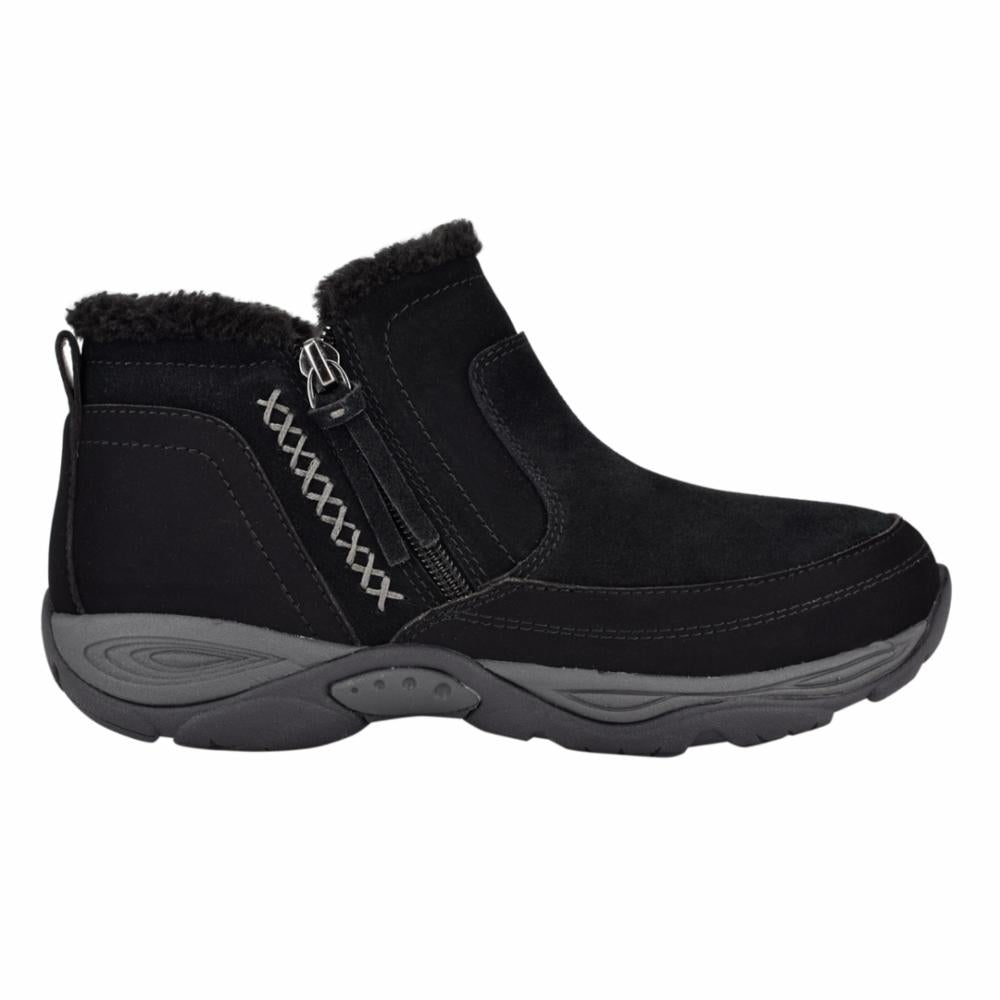 Easy Spirit Women's Epic Black M - Comfortable Slip-On Walking Shoes for Women - Perfect for Travel, Work & Everyday Wear