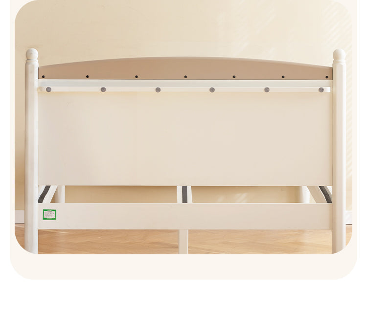 Modern Poplar Solid Wood Kids Bed - Sturdy, Safe & Eco-Friendly for Boys & Girls Bedroom, Nursery or Guest Room
