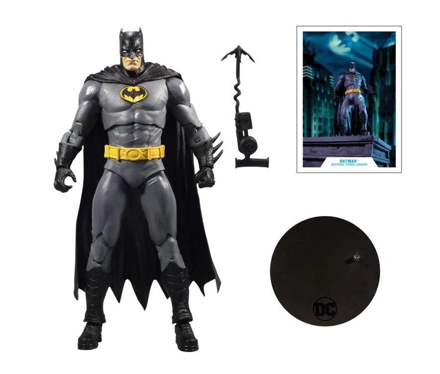 Batman: Three Jokers DC Multiverse Action Figure - Collectible 6-Inch Scale Batman Toy for Display & Play - Perfect for DC Comics Fans & Collectors