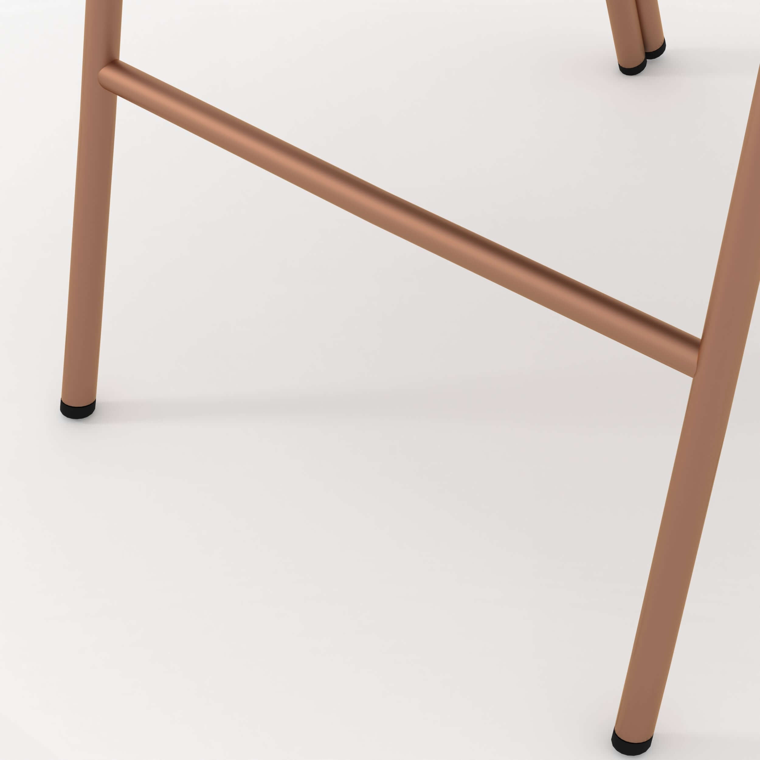 Modern Brown Dining Chairs Set of 2 - Faux Leather Upholstered & Sturdy Metal Frame - Perfect for Kitchen, Dining Room, and Small Spaces