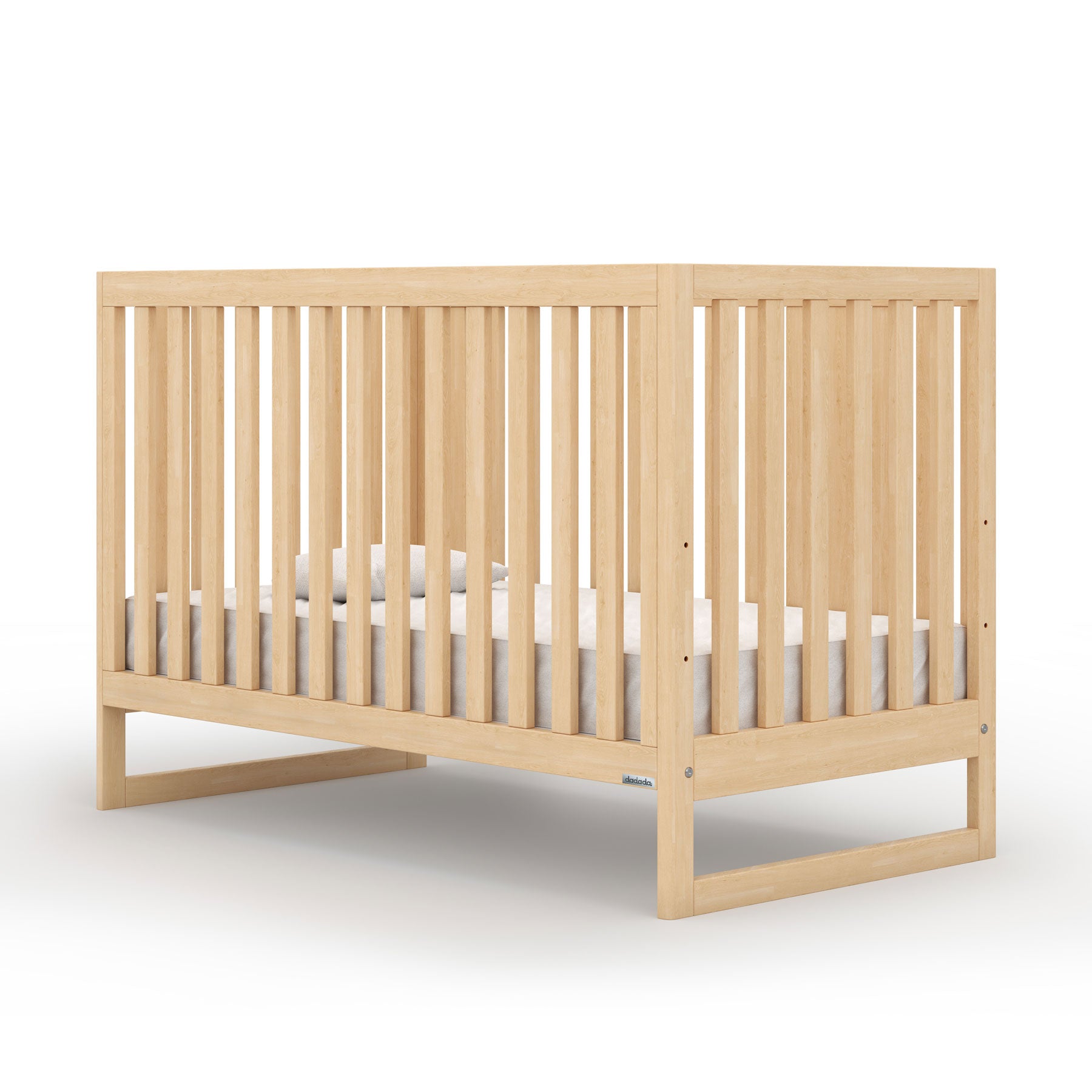 Austin 3-in-1 Convertible Baby Crib - White Wooden Nursery Furniture for Newborn to Toddler | Perfect for Modern Nursery, Bedroom & Daycare Use