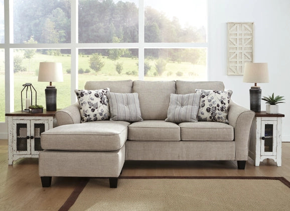 Abney Sofa Chaise - Modern Sectional Couch with Chaise Lounge for Living Room, Reversible Design, Comfortable Fabric Upholstery - Perfect for Small Spaces, Apartments, and Family Gatherings
