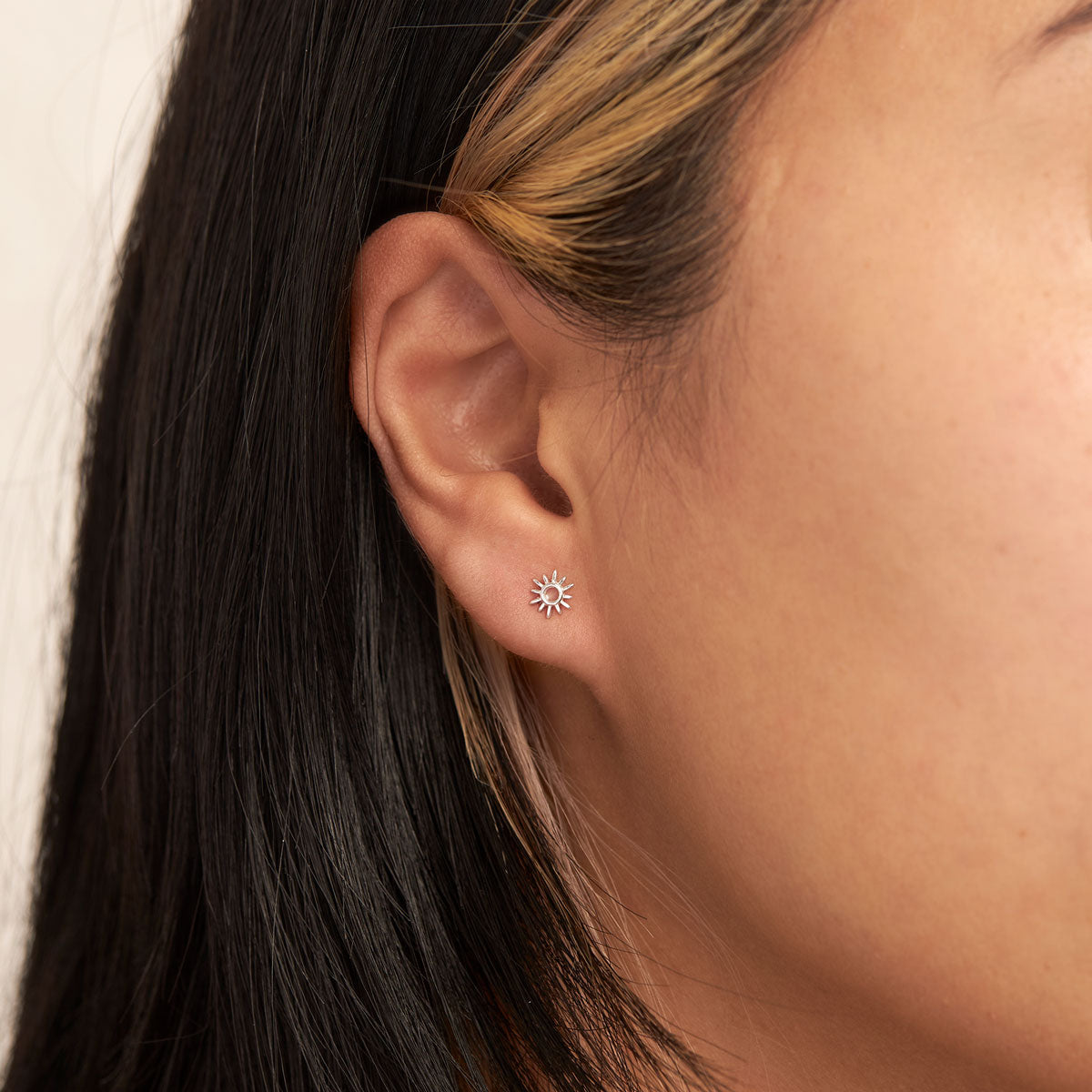 Dainty Open Sunshine Stud Earrings - Gold Plated Floral Design for Women | Perfect for Everyday Wear, Parties & Gifts