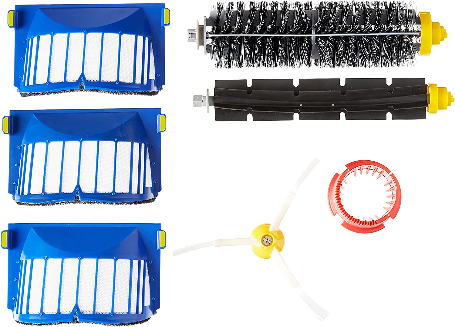 iRobot Roomba 600 Series Replenishment Kit 4636432 - White - Replacement Filters & Brushes for Robot Vacuum Cleaner - Perfect for Home Cleaning & Pet Hair Removal