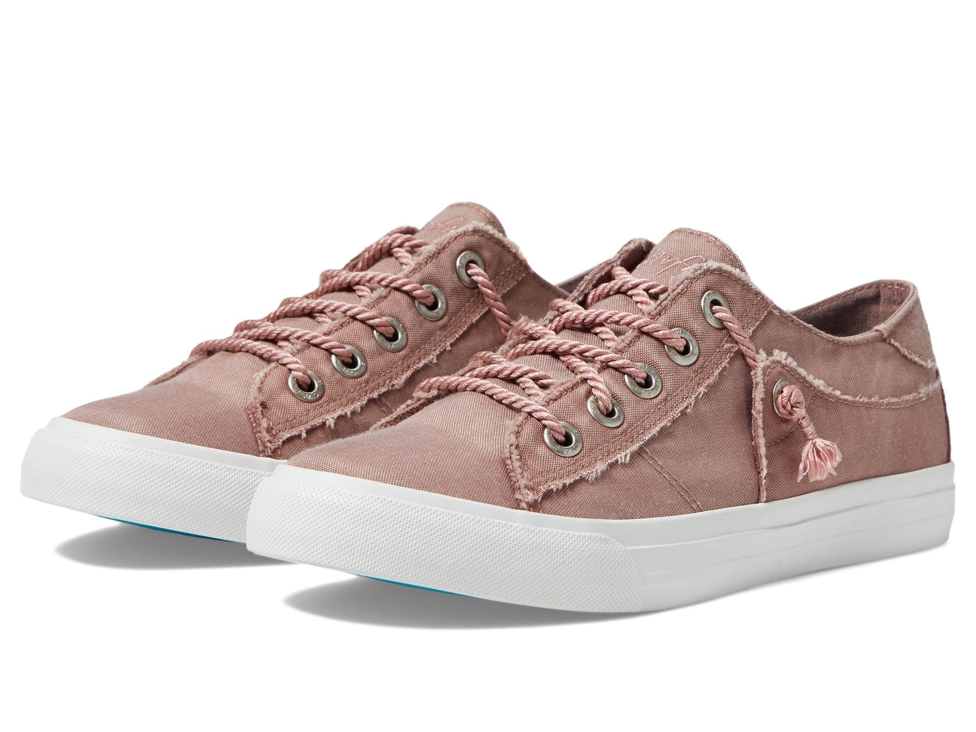 Blowfish Malibu Martina Withered Rose Colorwashed Recycled Canvas Women's Sneakers Size 7 - Eco-Friendly Casual Shoes for Walking, Travel & Everyday Wear