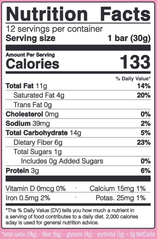 NEOH Keto Chocolate Dipped Berry Bars - Gluten Free, Low Carb, Plant Based Snacks with No Added Sugar | 1oz Individually Wrapped Bars (12 Pack) | Perfect for Weight Loss, Diabetic Diets & Healthy On-the-Go Snacking