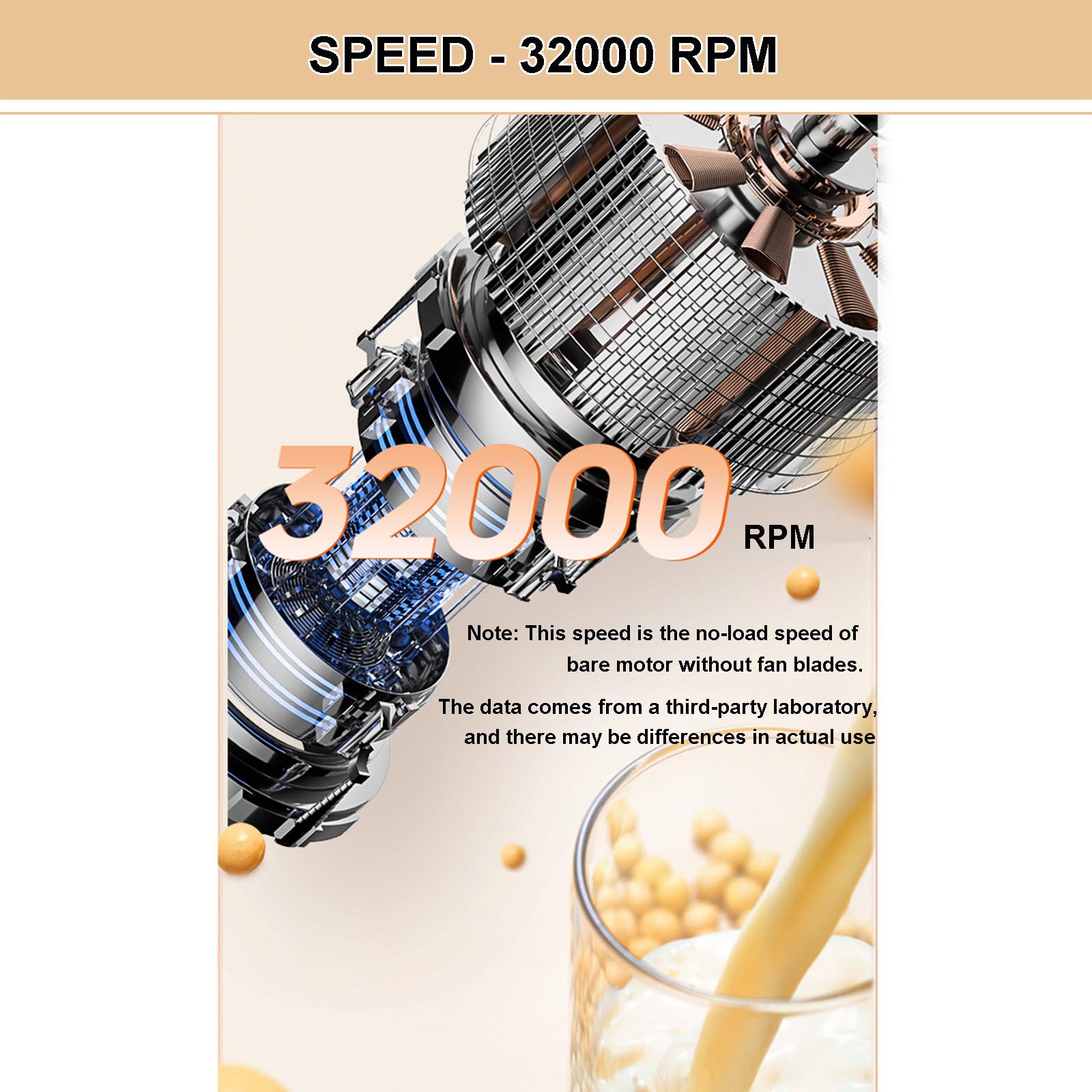 **Automatic Nut Milk Maker 32000 RPM - Stainless Steel Almond, Soy Milk Machine - Low Noise Wall Crushing for Home Use - Perfect for Afternoon Tea, Rice Paste, Porridge (Includes 2 Cups) - Healthy & Quick Homemade Nut Milk**