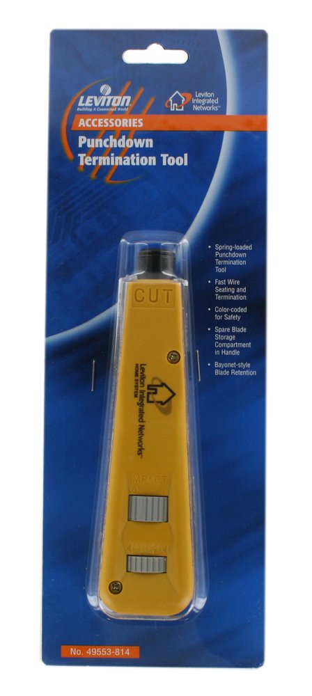 Professional Wire Punchdown and Termination Tool - Blades Sold Separately | Ideal for Network Cabling, Telecom Installations & DIY Home Wiring Projects