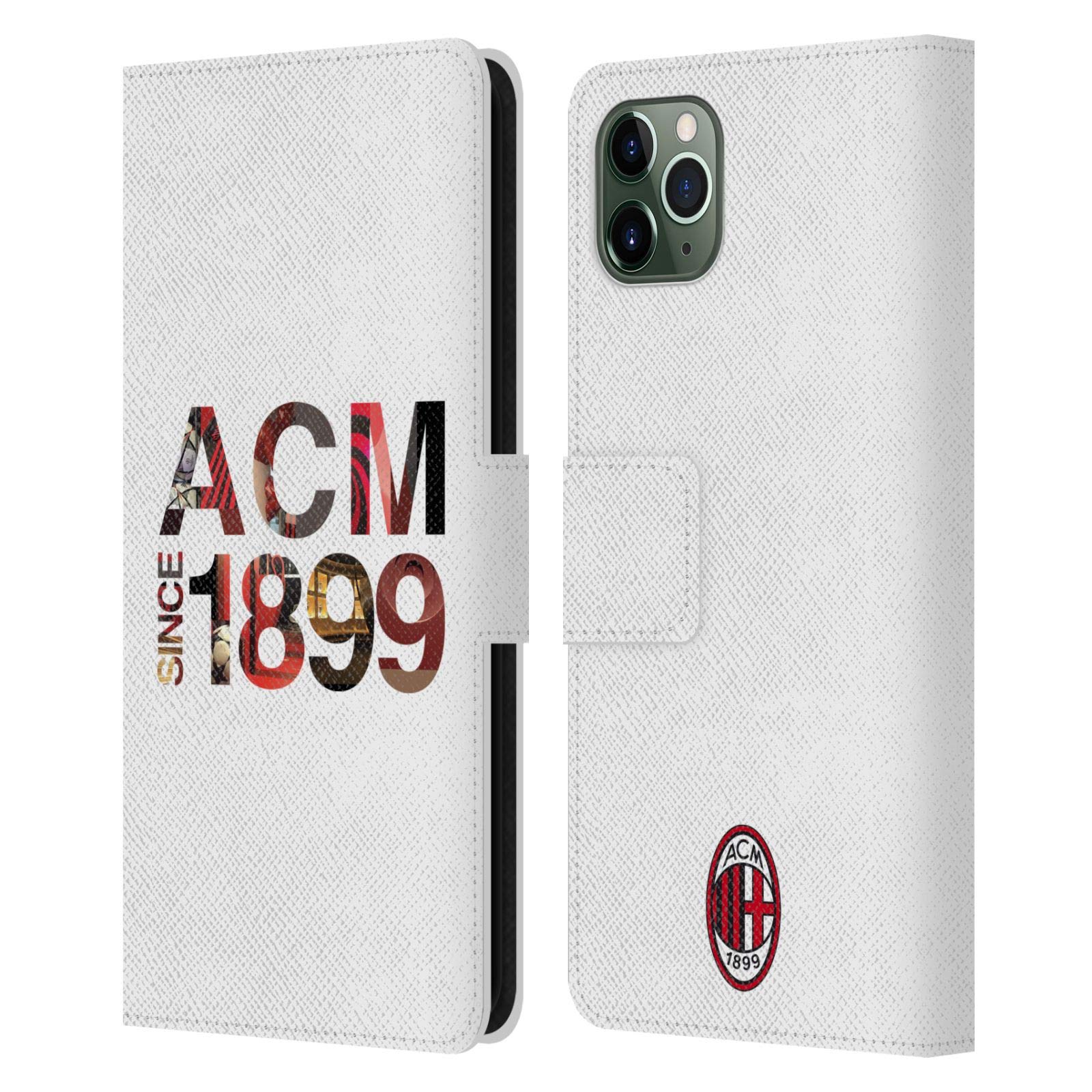 AC Milan 1899 Official Leather Book Wallet Case for Apple iPhone 11 Pro Max - Premium Protection & Style for Fans & Professionals