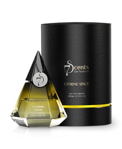 Prime Craft Perfume - 100ml Citrine Spice Unisex Eau De Parfum | Exotic Luxury Fragrance for Men & Women | Perfect for Date Night, Office & Special Occasions