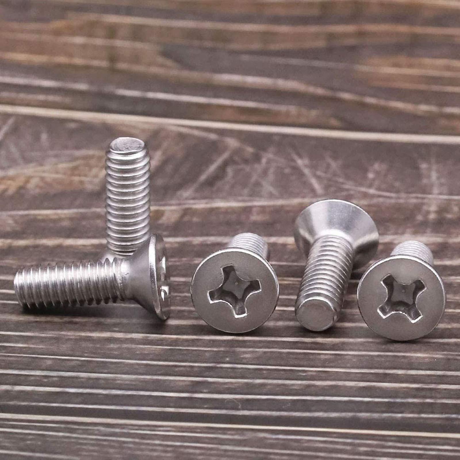 50 Pcs M5-0.8x25mm 304 Stainless Steel Flat Head Machine Screws - for Furniture & Electronics Assembly
