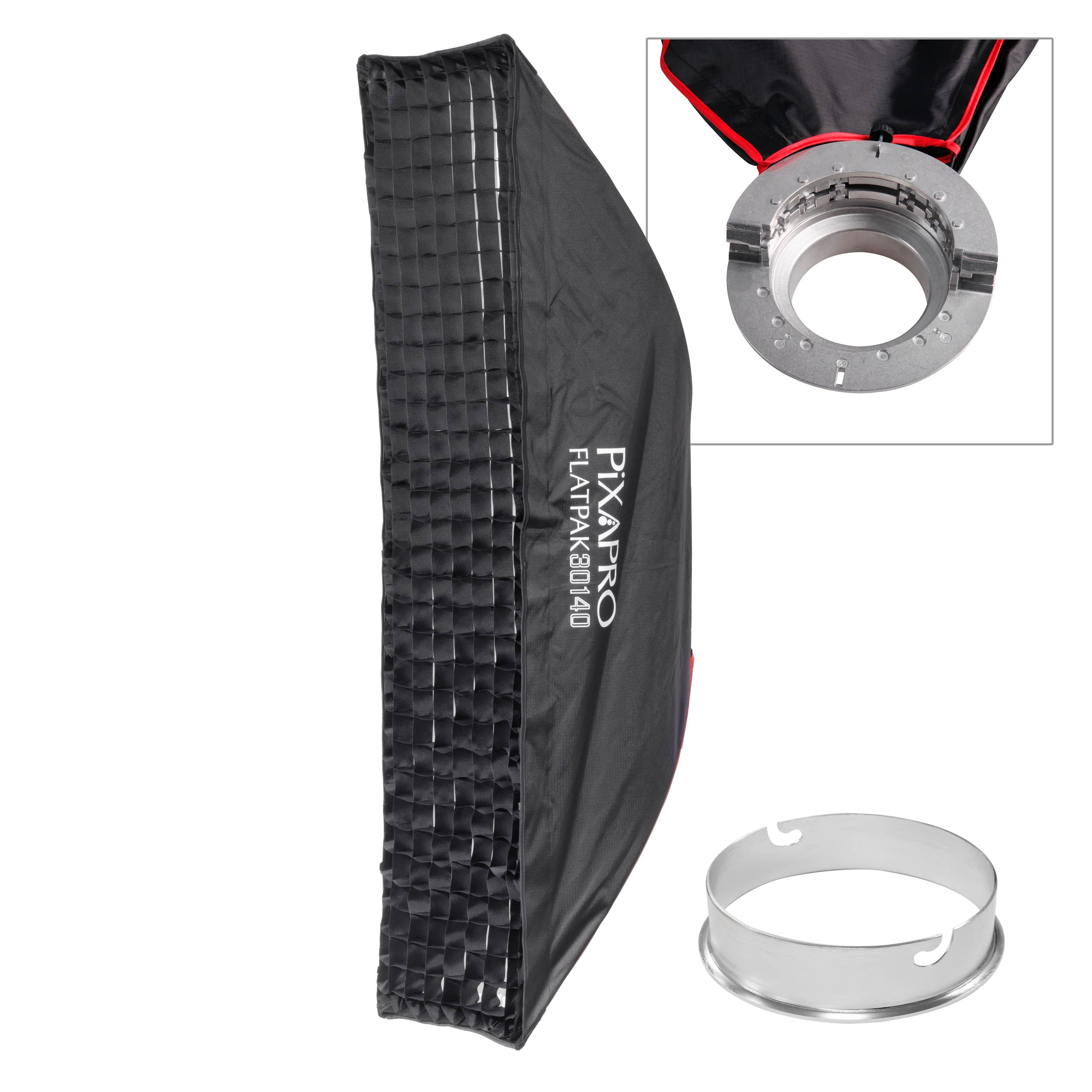 30x140cm Easy Open FlatPak Strip Softbox with Two Diffusion Layers - Patented Design for Professional Photography & Video Lighting - Perfect for Studio, Portrait, and Product Shoots