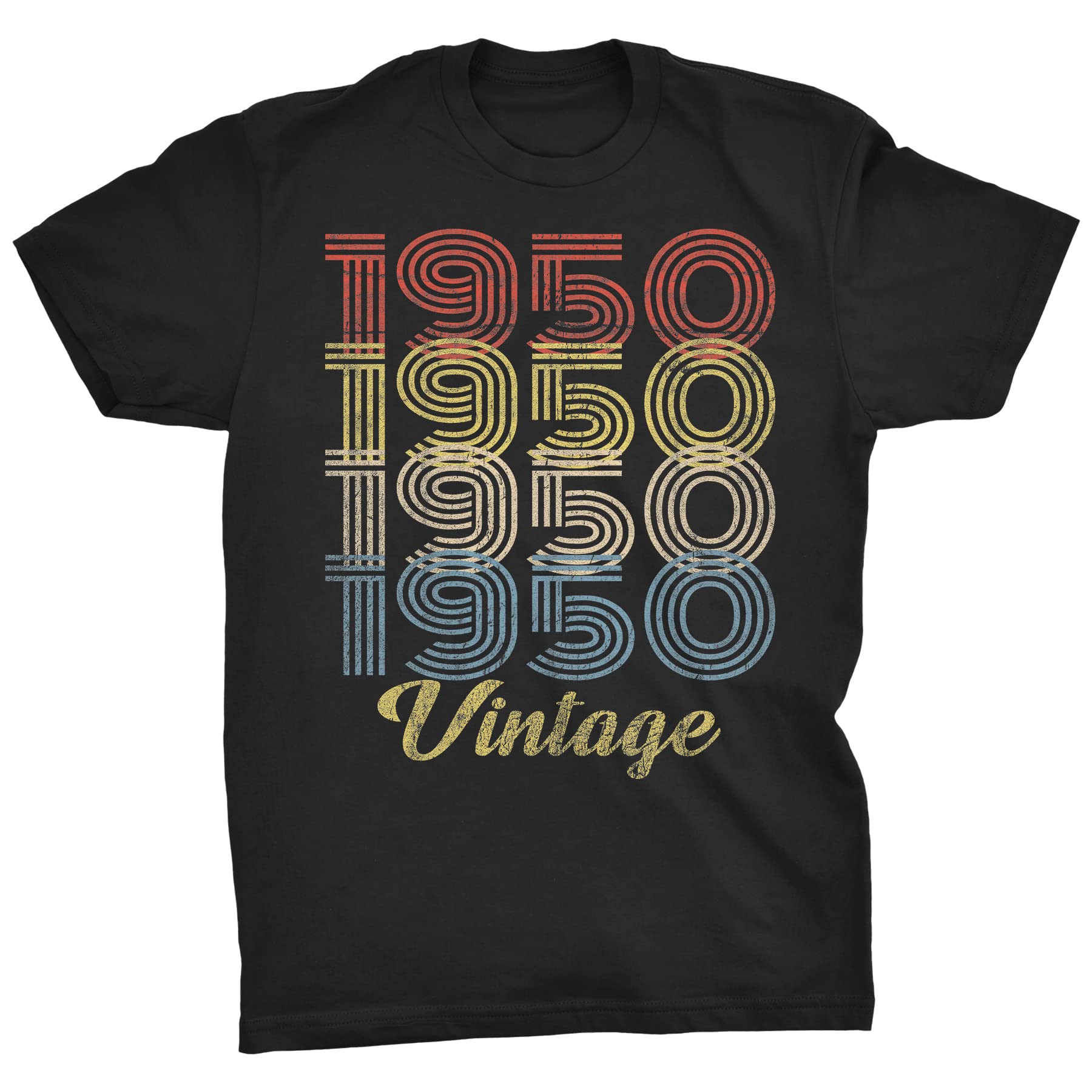 Vintage 1950 Retro 73rd Birthday Gift T-Shirt for Men - Funny 73 Year Old Birthday Present - Perfect for Parties, Celebrations & Special Occasions