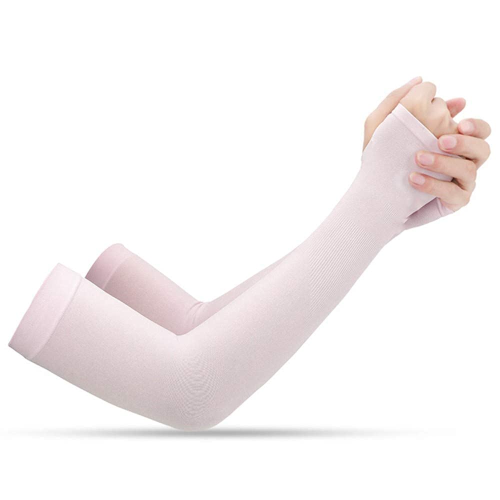 Men's Ice Silk Cycling Arm Warmers - UV Sun Protection & Breathable Sleeves for Summer Riding, Outdoor Sports & Travel - Cool & Comfortable for Biking, Running & Hiking
