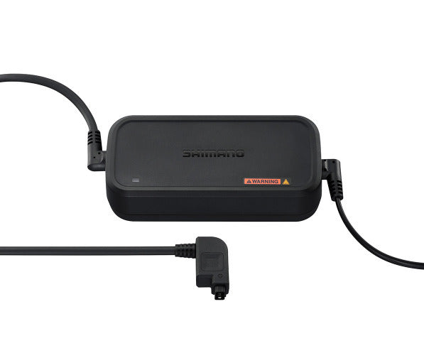 Shimano STEPS E8004 Battery Charger with Power Cable - Fast Charging for E-Bike & Electric Bike Batteries - Perfect for Commuting, Mountain Biking & Outdoor Adventures