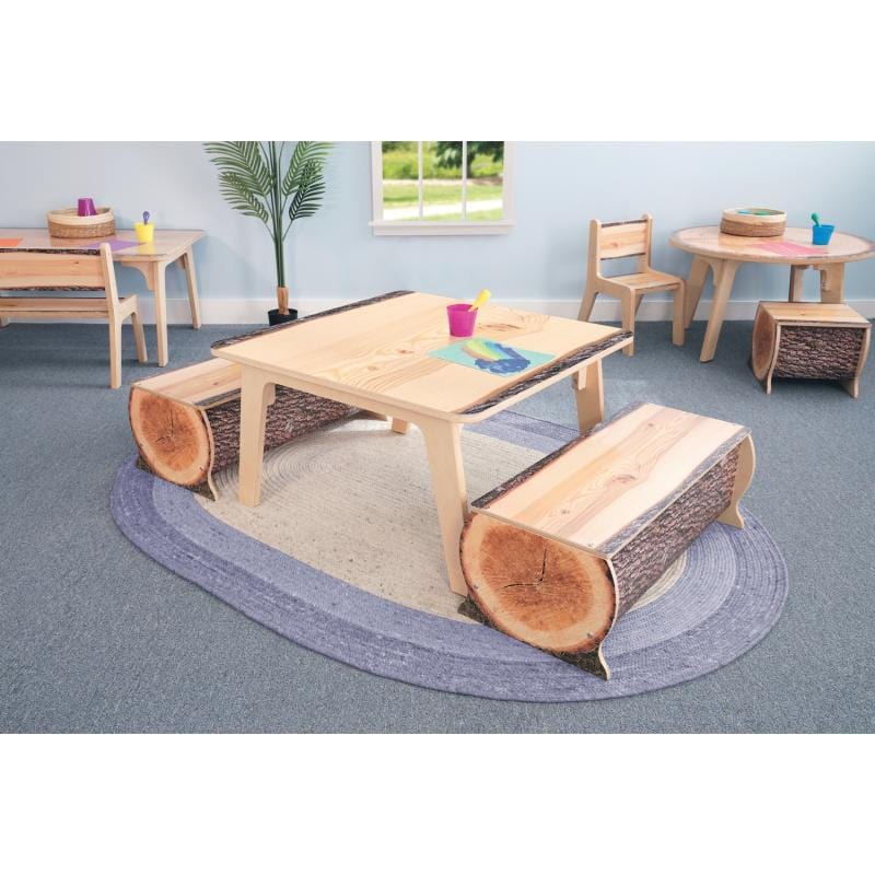 Natural Live Edge Wood Bench - 12 Inch Handcrafted Rustic Log Stool for Home & Garden Decor | Perfect for Living Room, Patio, or Outdoor Seating