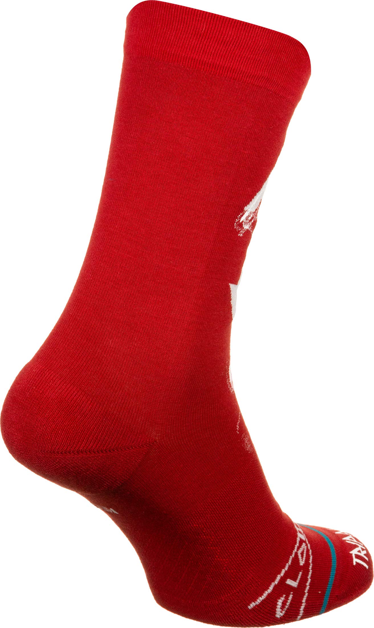 Stance Trippie Crew Socks - Red Medium Size | Comfortable Athletic Socks for Running, Basketball & Casual Wear