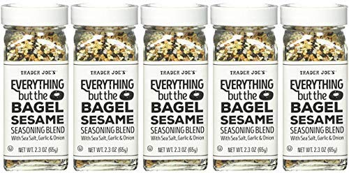 Trader Joe's Everything but the Bagel Sesame Seasoning Blend - 11.5 Oz (5 Pack) | Premium Sesame & Garlic Seasoning for Bagels, Avocado Toast, Salads & More | Perfect for Home Cooking & Meal Prep