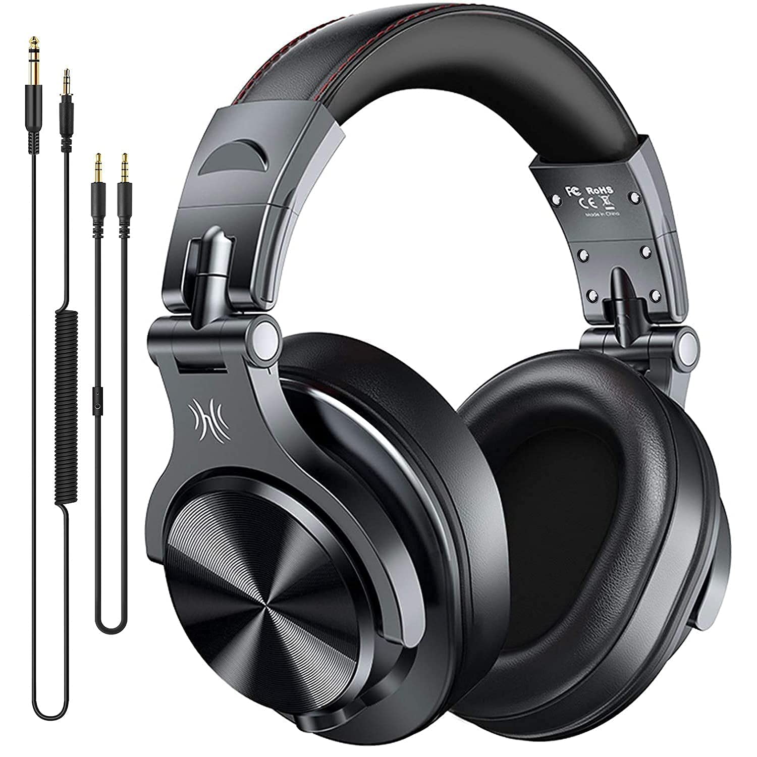 OneOdio A70 Bluetooth Over-Ear Headphones with SharePort - Wireless & Wired Studio Monitor Headphones for Recording, Mixing & Gaming - Includes 6.3mm (9.8ft) & 3.5mm (3.9ft) Cables - Perfect for Home Studio, Podcasting & Travel Use